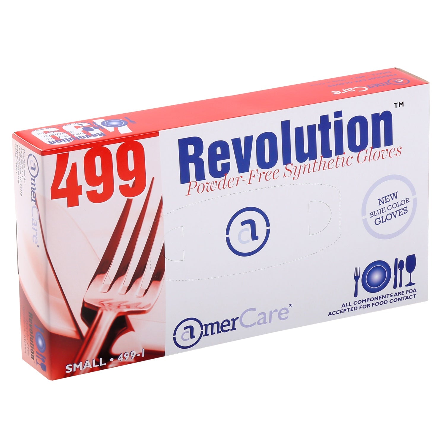 Revolution Powder Free Food Service Gloves, Case of 1,000
