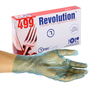 Revolution Powder Free Food Service Gloves, Case of 1,000