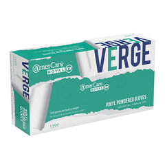 Verge Powdered Vinyl Gloves, Case of 1,000