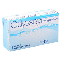 Odyssey Blue Powder Free Vinyl Gloves, Case of 1,000 (XXL: 900)