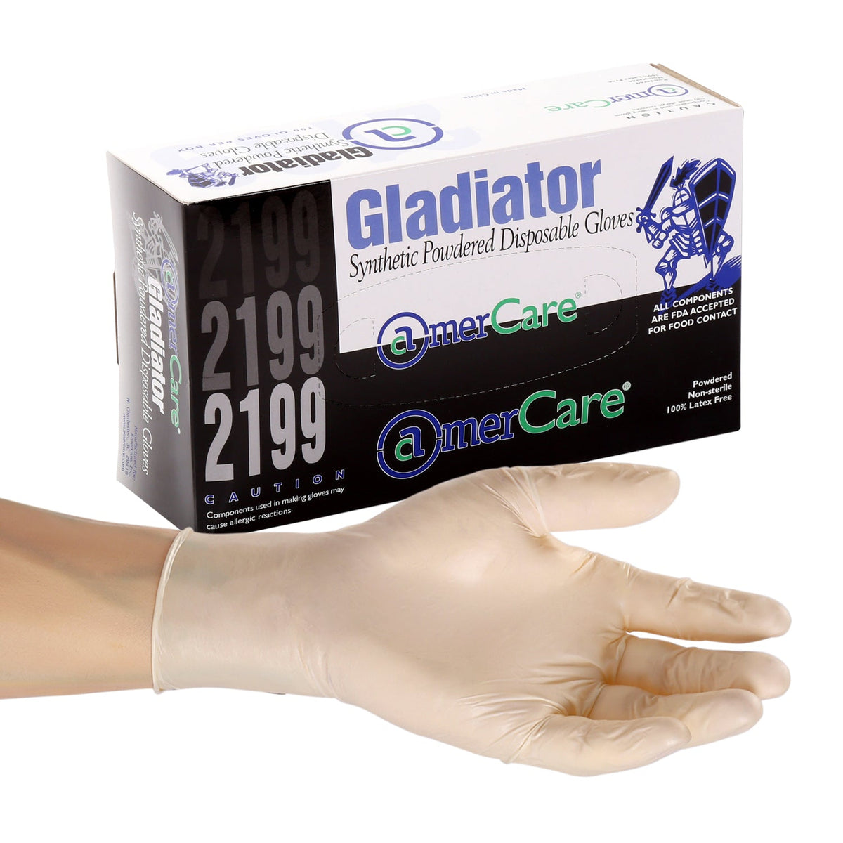 Gladiator Stretch Powdered Vinyl Glove (#2199) Samples