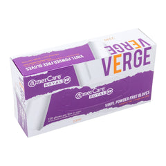 Verge Powder Free Vinyl Gloves, Case of 1,000