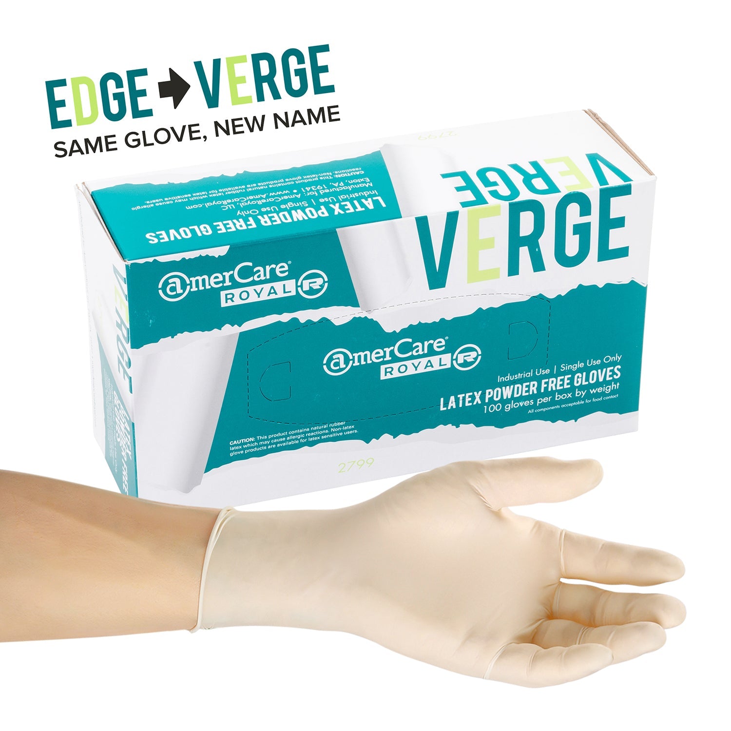 Verge Powder Free Latex Glove (#2799) Samples