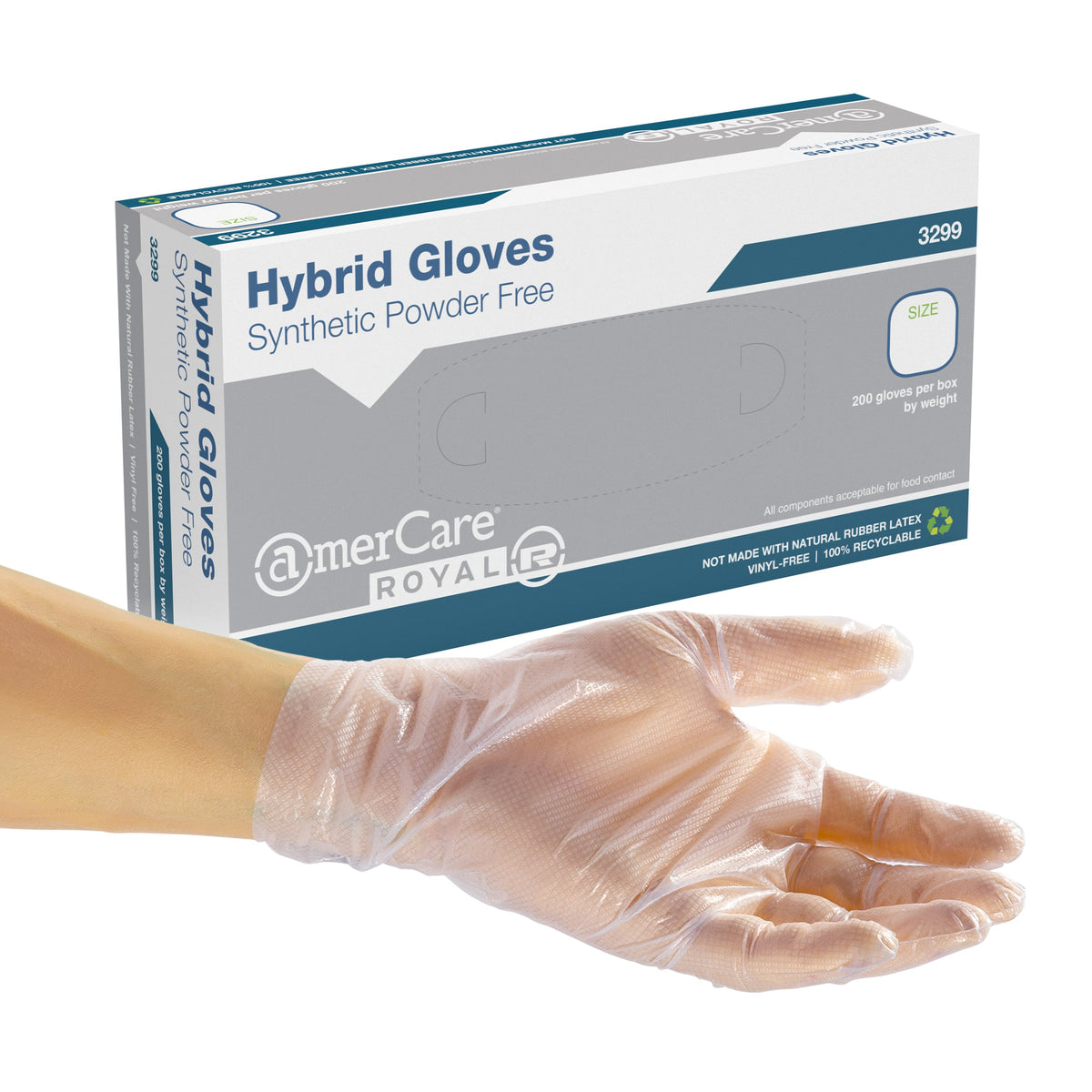 Hybrid 1.0 Powder Free Hybrid Glove (#3299) Samples