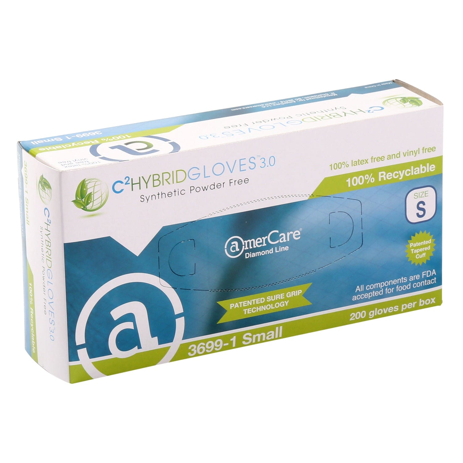 Hybrid Powder Free 3.0 Gloves, Case of 1,000 (XXL: 900)