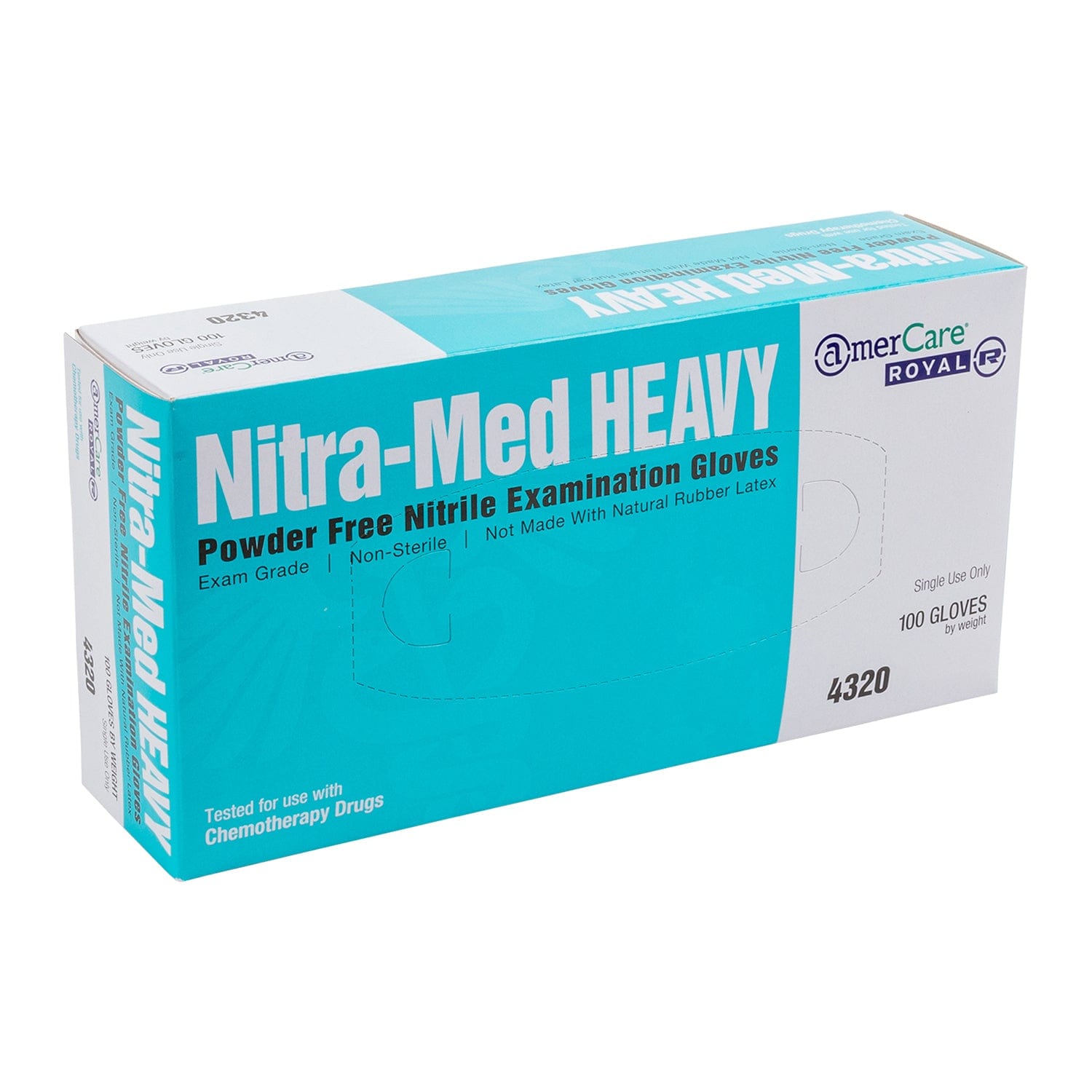 Nitra-Med Heavy Powder Free Nitrile Exam Gloves