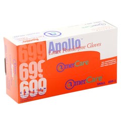 Apollo Powder Free Latex Gloves, Case of 1,000