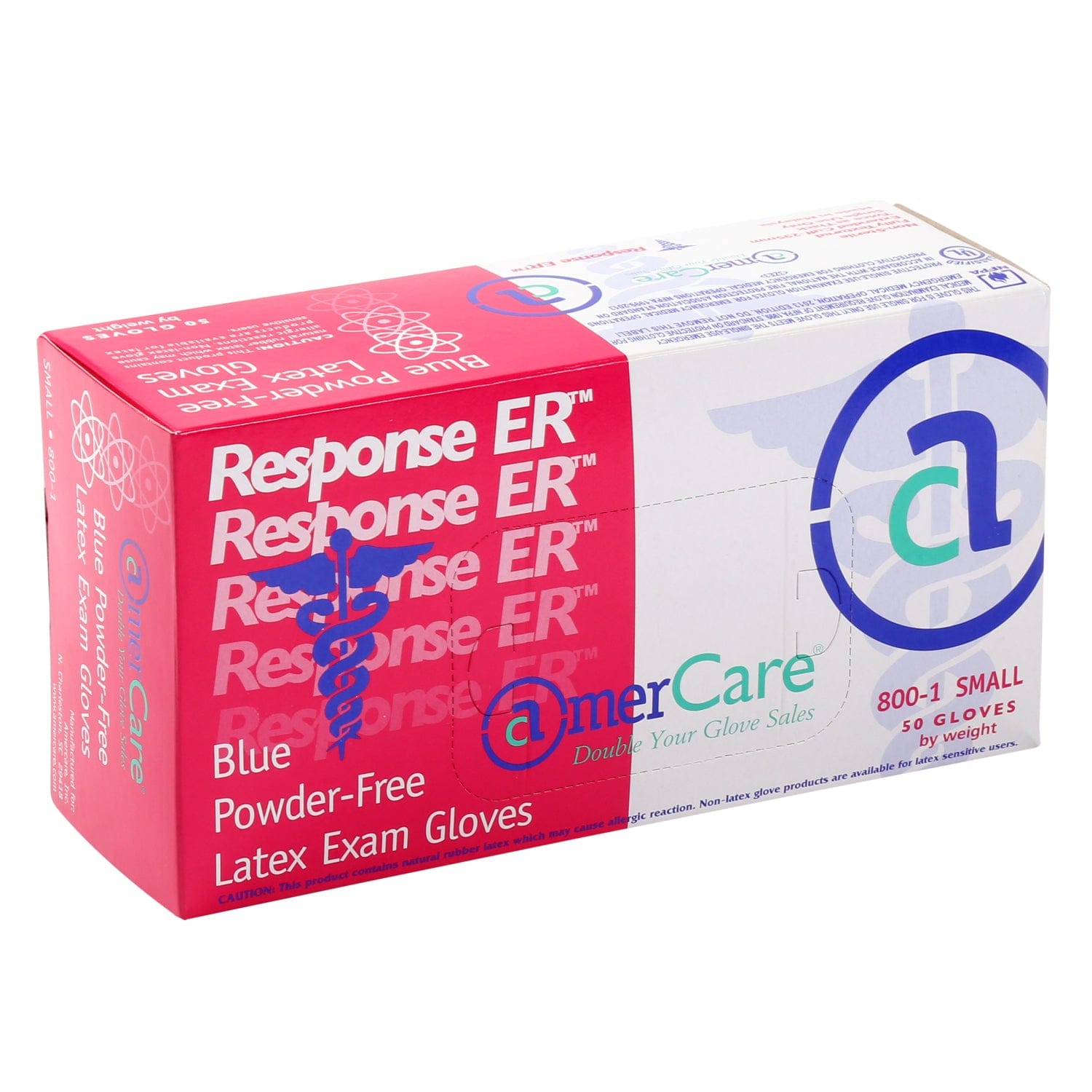 Response ER Powder Free Latex Exam Gloves, Case of 500