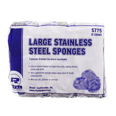 Large 50g Stainless Steel Sponges, Pack of 72