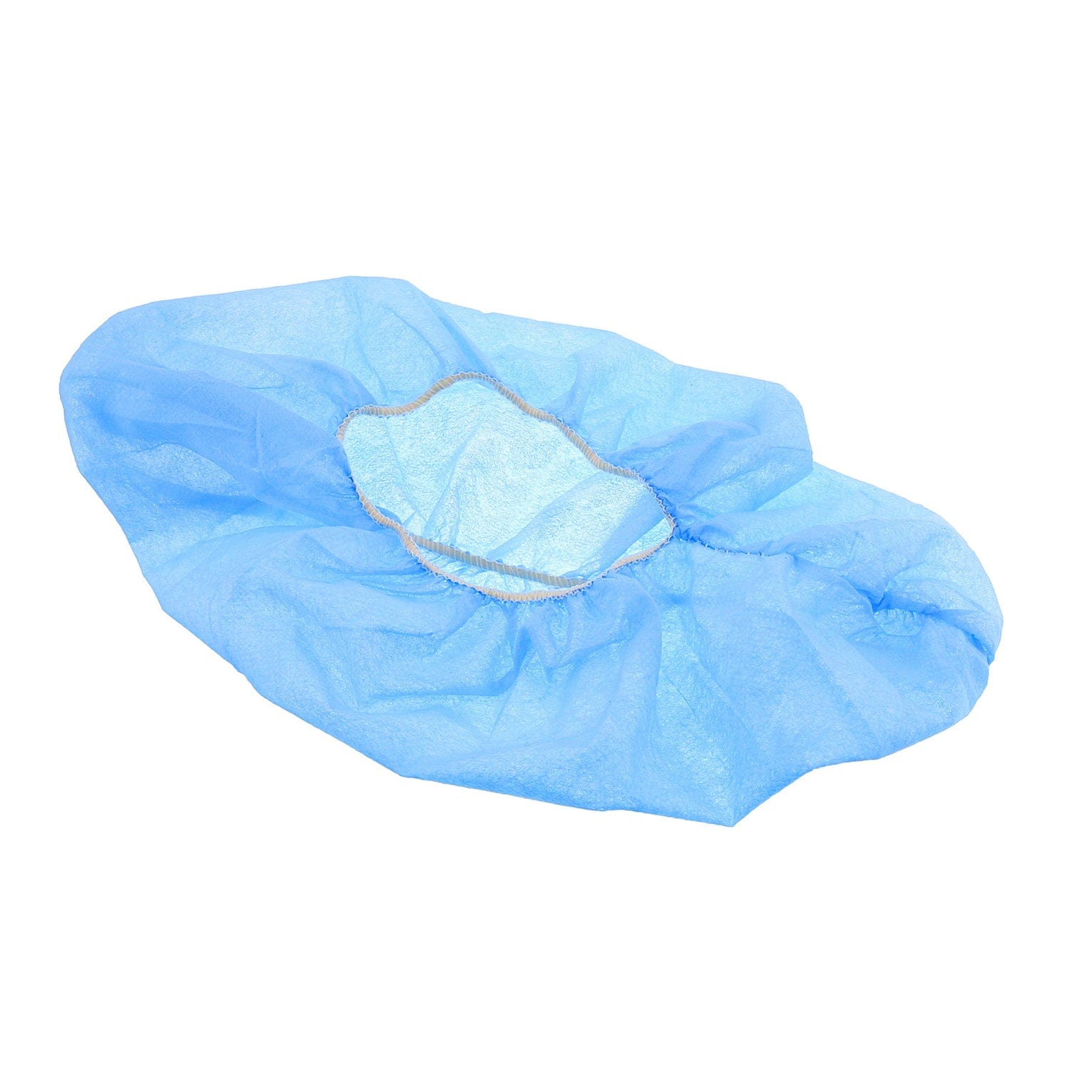 Large Blue Poly Pro Non-Skid Shoe Covers with White Tread, Pack of 150 Pair