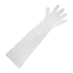 35" Shoulder Length Poly Gloves Sample