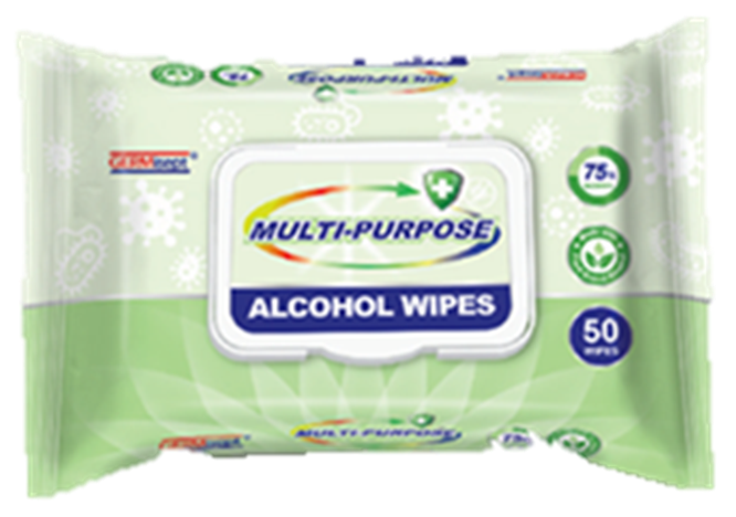 Germisept Multi-Purpose Alcohol Wipes 50ct
