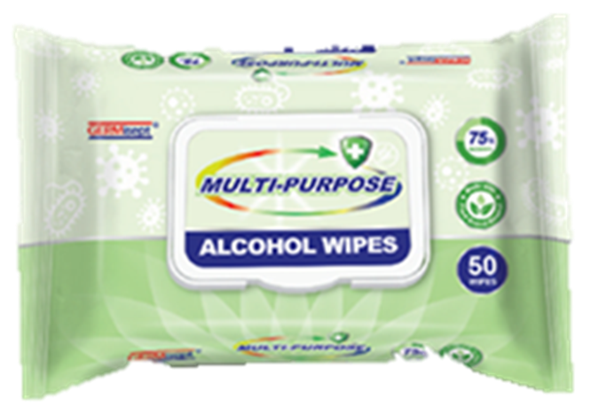 Germisept Multi Purpose Alcohol Wipes 50ct Godwin Supplies